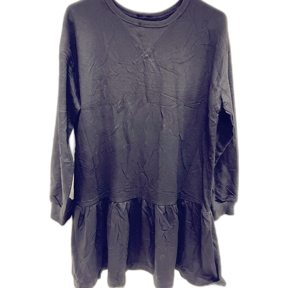 NWOT Black cotton/poly blend tunic style sweatshirt-NWOT